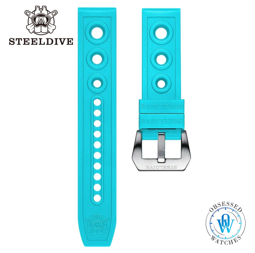 Steeldive Dive Style Rubber Strap 20mm